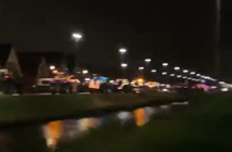 Lichtjesoptocht met tractoren ging toch door