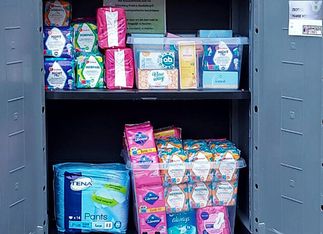 Menstruatiekastje tegen menstruatie-armoede