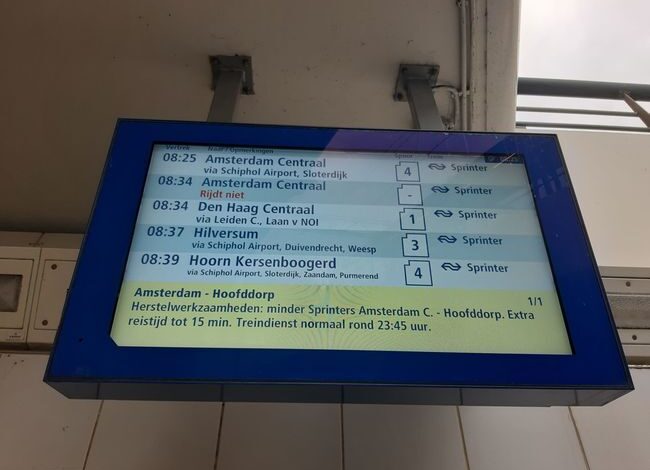 Minder treinen tussen Amsterdam, Schiphol en Hoofddorp