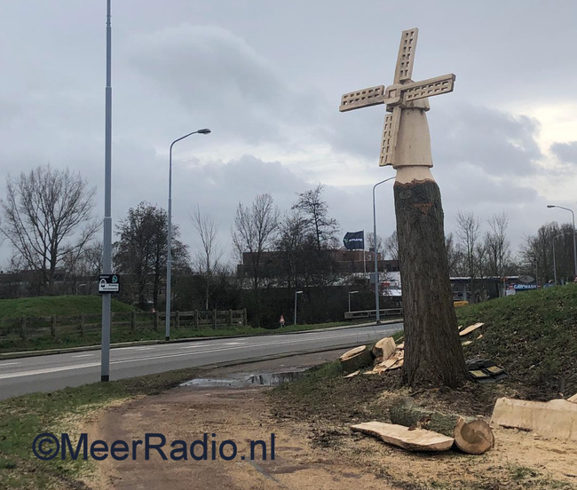 Populier wordt omgetoverd tot molen