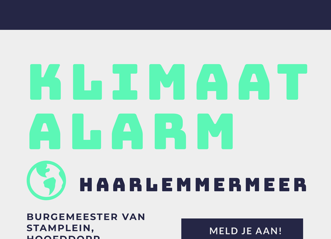 Demonstratie voor klimaat in Hoofddorp
