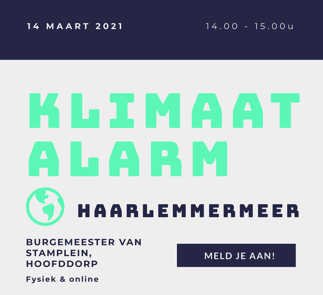 Demonstratie voor klimaat in Hoofddorp