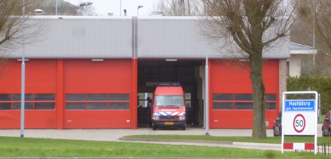 Ongeval bij brandweerkazerne