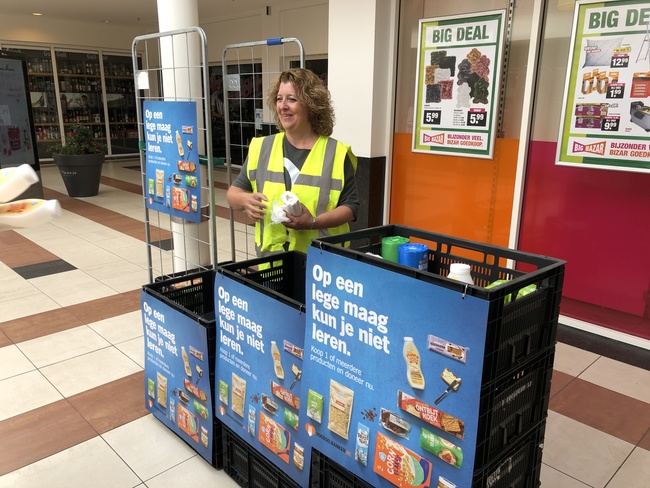 Klanten Albert Heijn gul voor Voedselbank H’meer