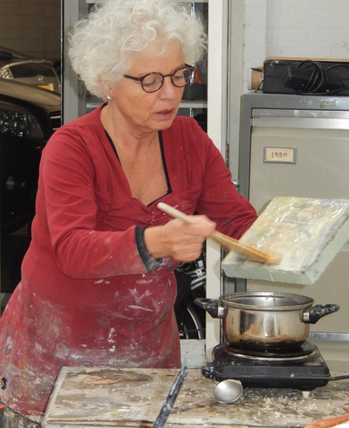 Wasschilderijen en lichtsculpturen bij Galerie Kunst 2001