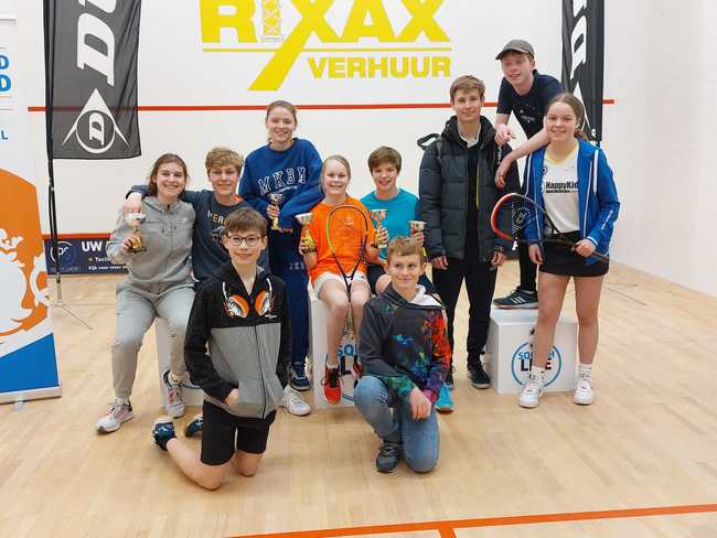 MeerSquash Jeugd valt in de prijzen