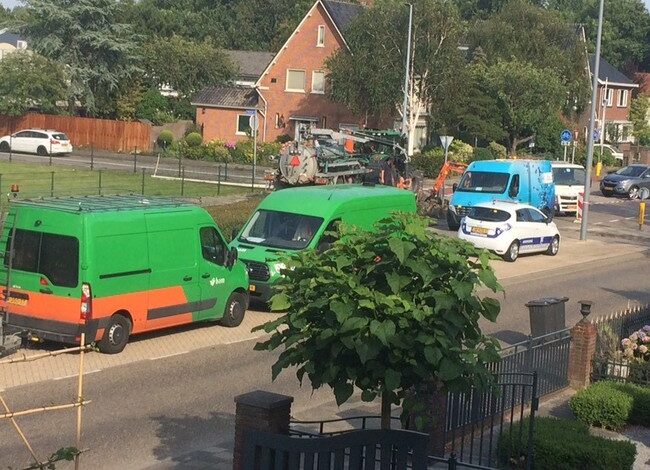 Zoveelste lekkage waterleiding op de Kruisweg