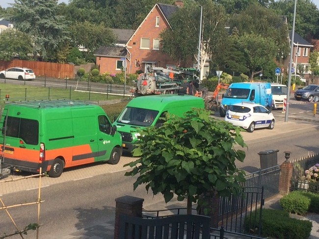 Zoveelste lekkage waterleiding op de Kruisweg