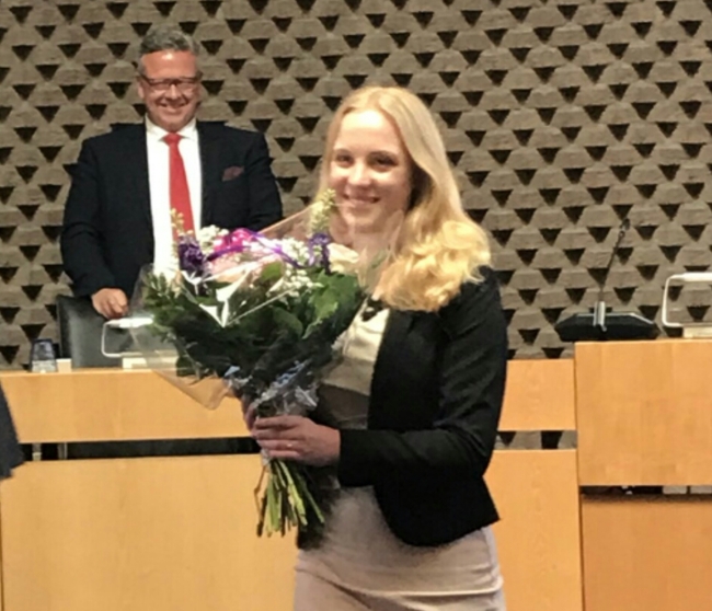 18-jarige Jennifer van Os nieuwe fractie-assistent HAP