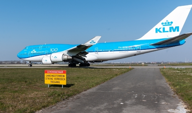 Historisch moment op Schiphol