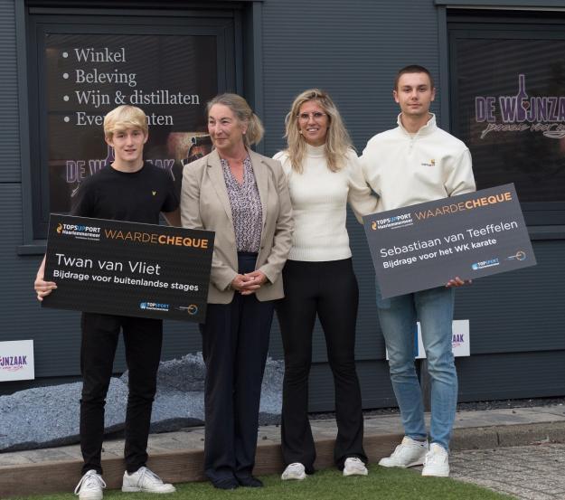 Sportcheques voor jonge topsporters