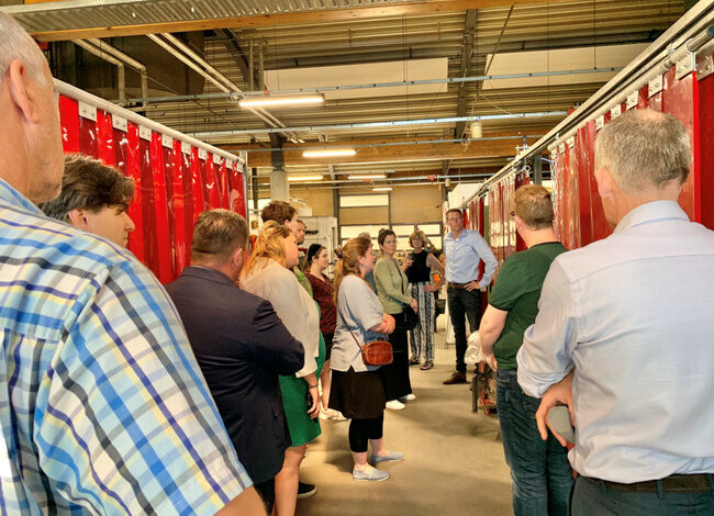 Bezoek van raadsleden bij Spaarne Werkt Cruquius