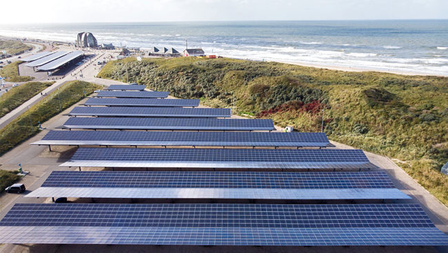 Subsidie voor parkeerterreinen met zonnepanelen