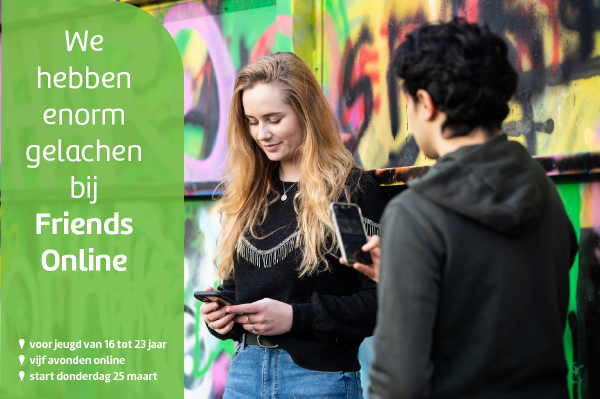 Jongeren kunnen met elkaar in contact komen via FriendsOnline