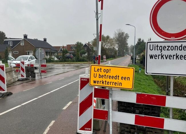 Kromme Spieringweg tijdelijk dicht voor doorgaand verkeer