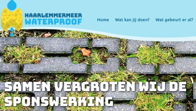 Website Haarlemmermeer Waterproof overzichtelijker