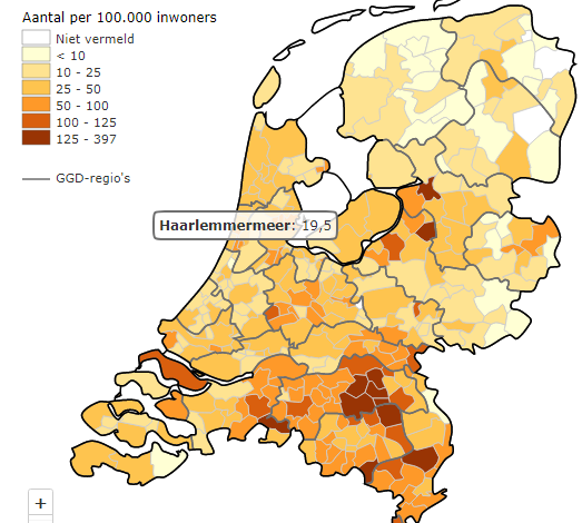 Aantal coronapatiënten in Haarlemmermeer nu 30