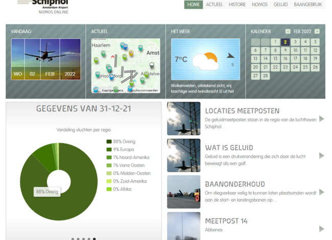 Verbeterde geluidsmetingen rond Schiphol
