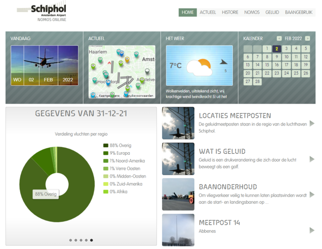Verbeterde geluidsmetingen rond Schiphol