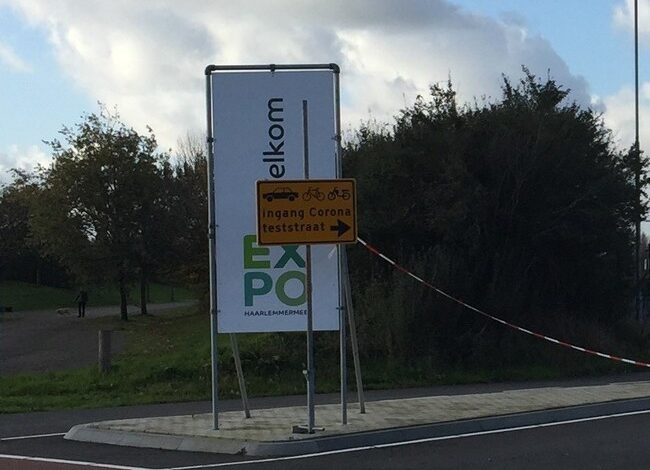 Coronateststraten in Vijfhuizen en Schiphol weinig gebruikt