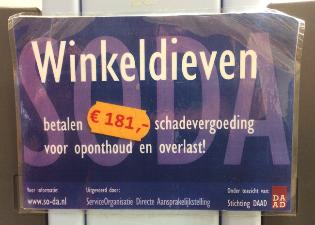 Mogelijk proef met winkeldievendatabank