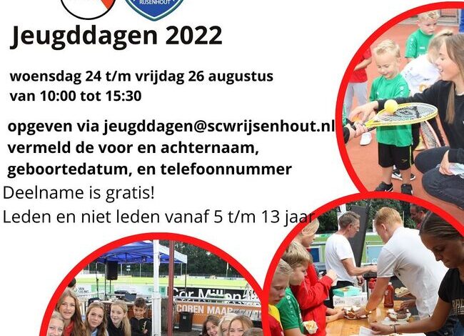 Jeugddagen bij SCW Rijsenhout in de startblokken