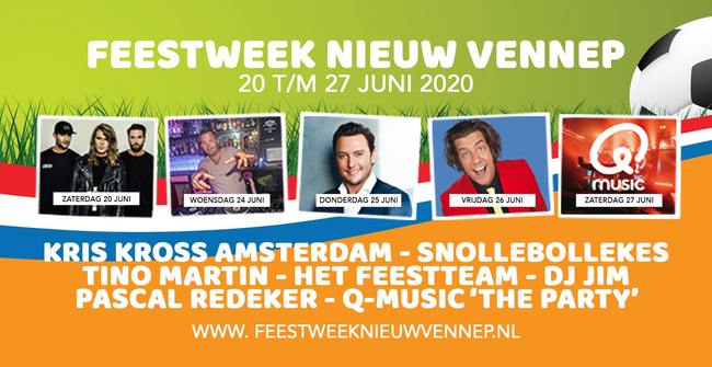 Artiesten bekend voor Feestweek