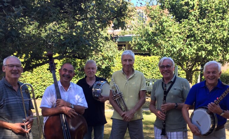 Flowertown Jazzband in Dorpshuis Zwanenburg