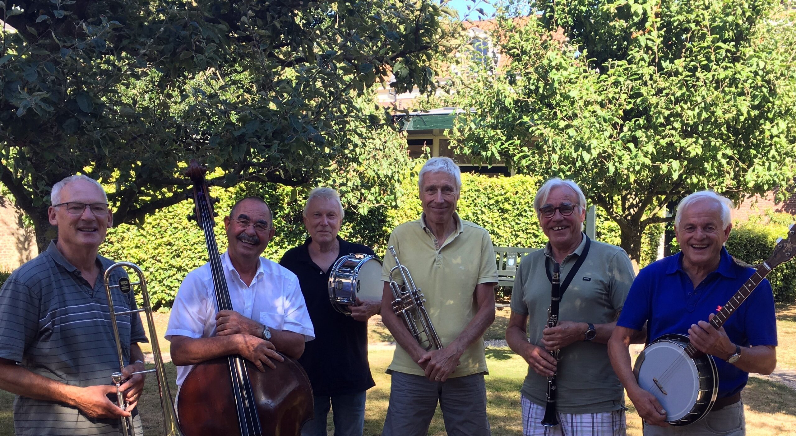 Flowertown Jazzband in Dorpshuis Zwanenburg