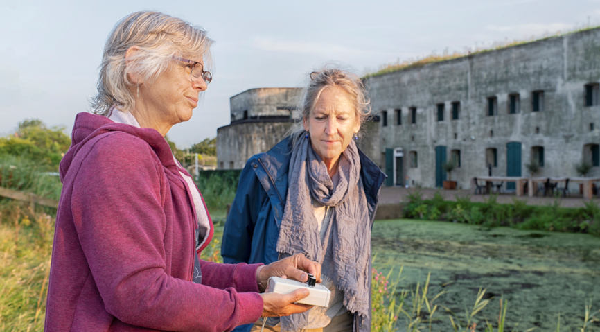 Op zoek naar vleermuizen op Geniedijk