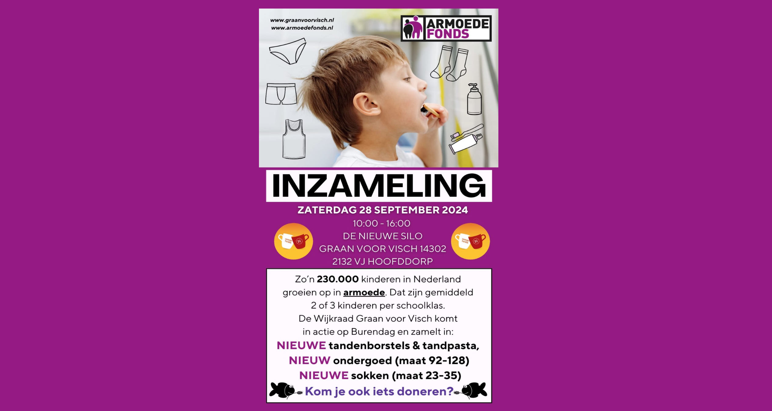 Armoede Fonds houdt inzameling