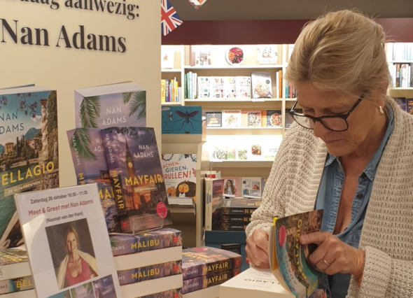 Schrijfster Nan Adams signeert zaterdag