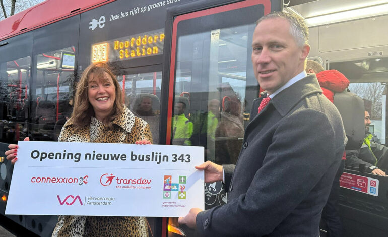 Goedkoper reizen met de nieuwe buslijn 343