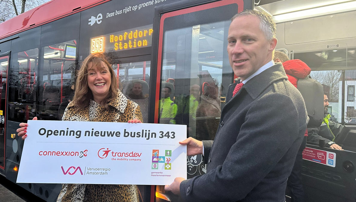 Goedkoper reizen met de nieuwe buslijn 343