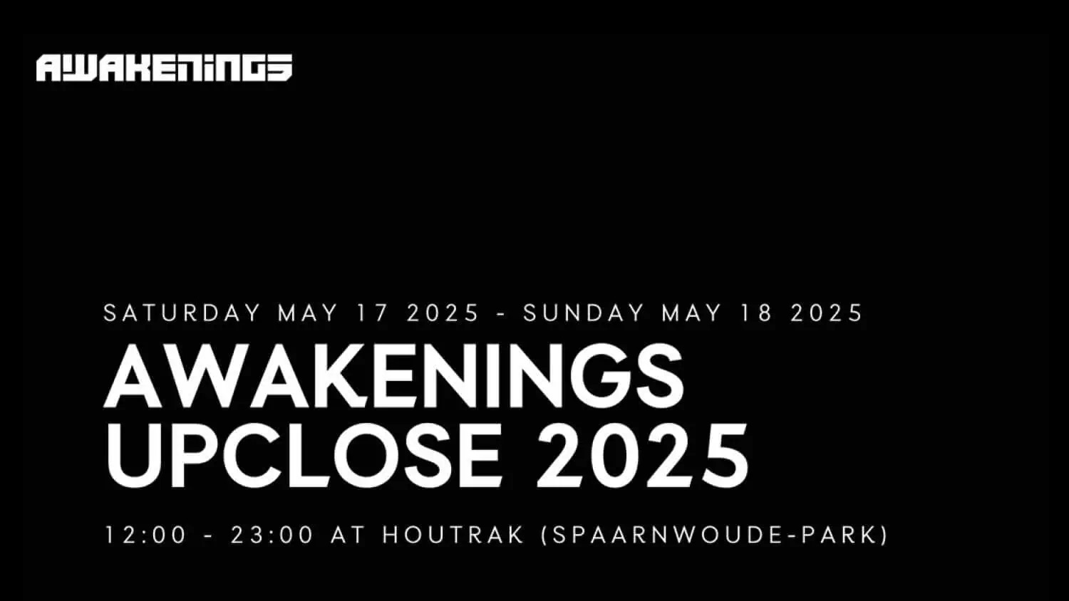 Geluidsoverlast door festival Awakenings