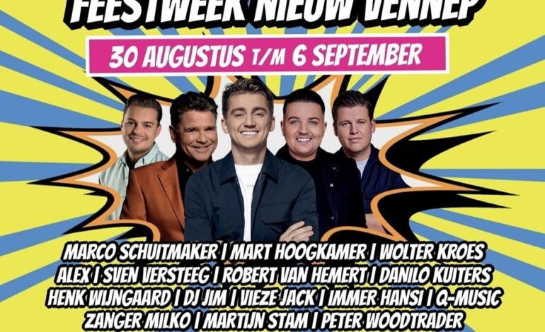 Feestweek Nieuw-Vennep verplaatst