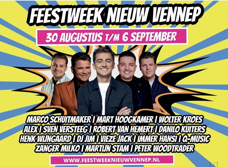 Feestweek Nieuw-Vennep verplaatst