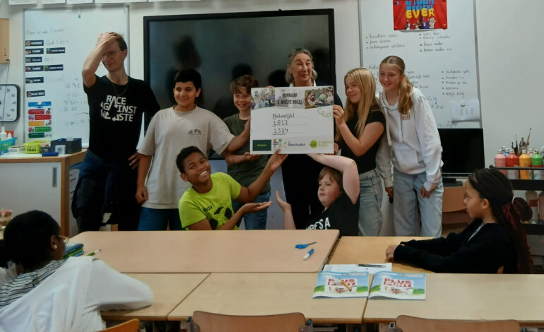 Kindcentrum Natuurlijk! winnaar van E-waste Race
