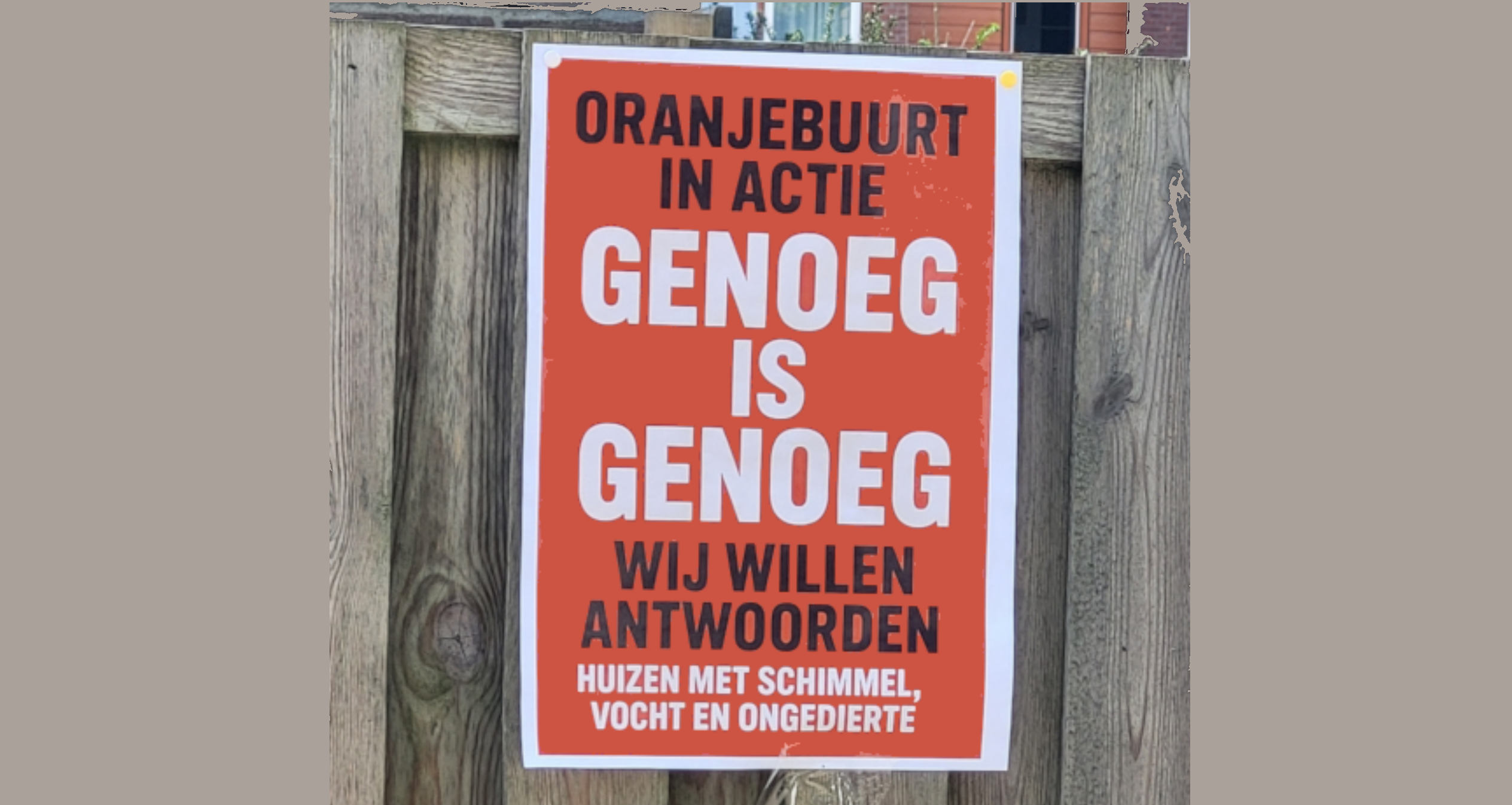 Bewoners Oranjebuurt uiten onvrede