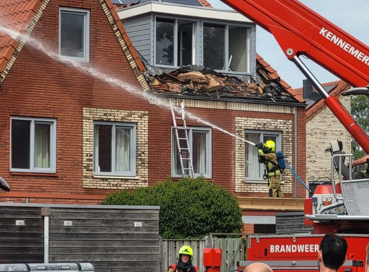 Brand aan het Ewijkplantsoen in Hoofddorp