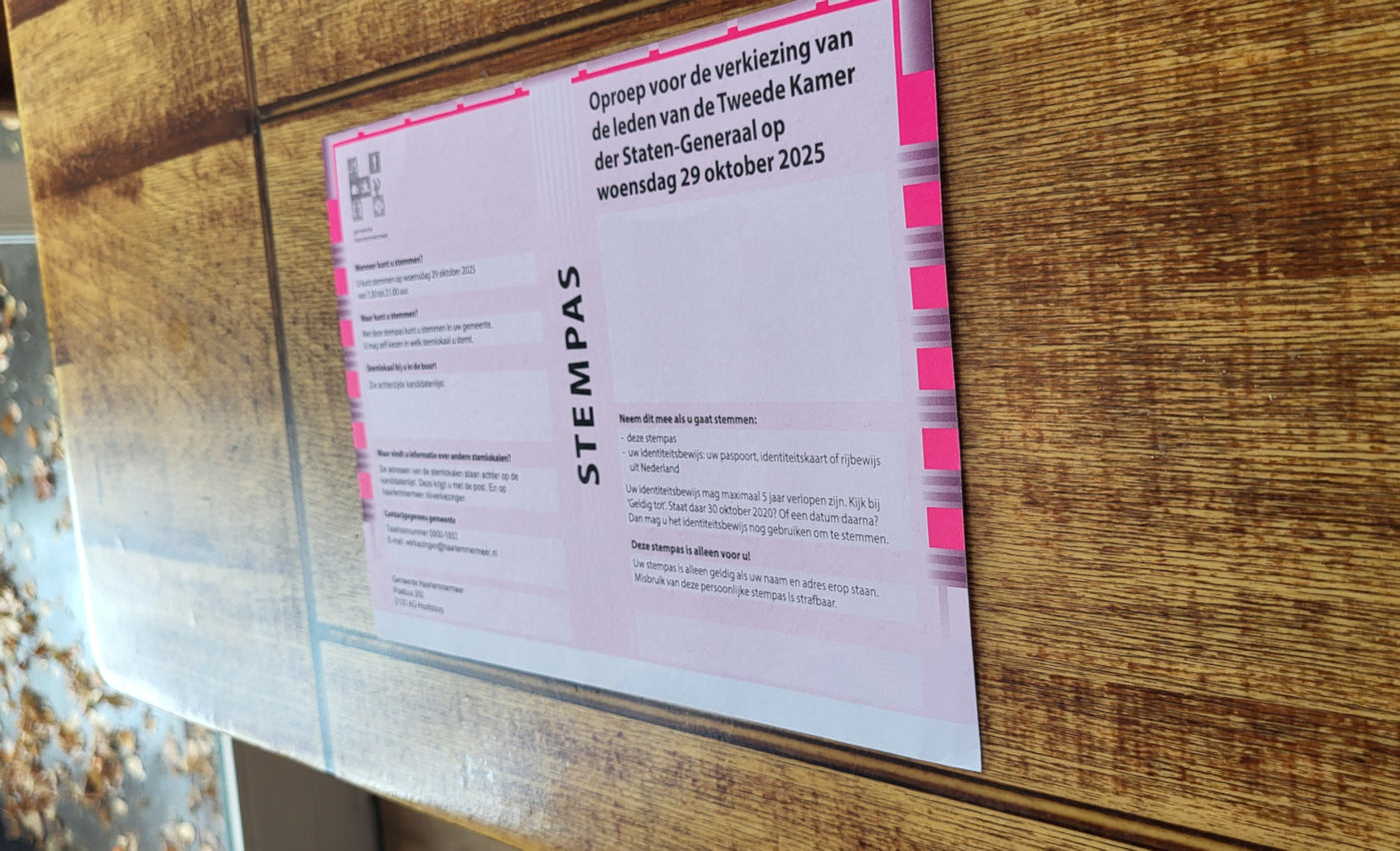 Prikkelarm stembureau in Haarlemmermeer