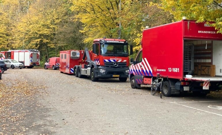 Selectiedag van de brandweer in Haarlemmermeerse Bos