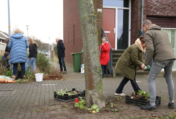 Buurttuin Nabuccosingel krijgt groene opknapbeurt