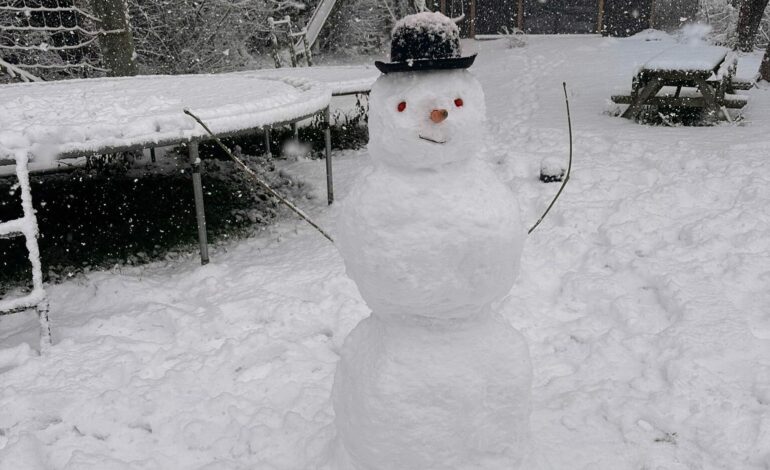 Sneeuwpret in de streek: stuur ons een foto van je sneeuwpop!