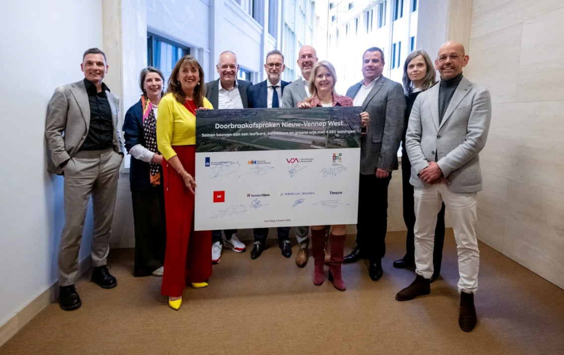 Akkoord voor bouw van 4.580 woningen in Nieuw-Vennep West