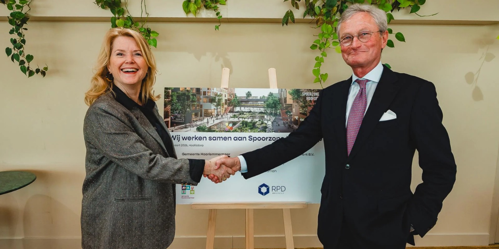 Gemeente en RPGroup werken samen aan ontwikkeling Spoorzone Hoofddorp