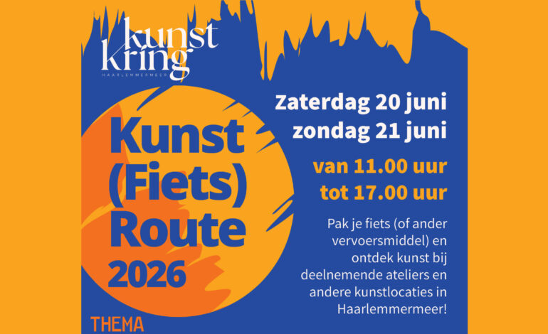 Kunst(fiets)route brengt kunst en creativiteit door Haarlemmermeer