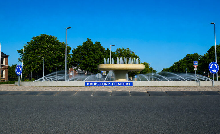 Rotonde Beursplein Hoofddorp tijdelijk afgesloten voor verkeer