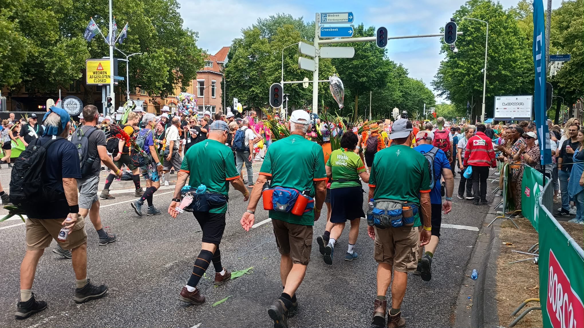 Feestelijk onthaal op Via Gladiola