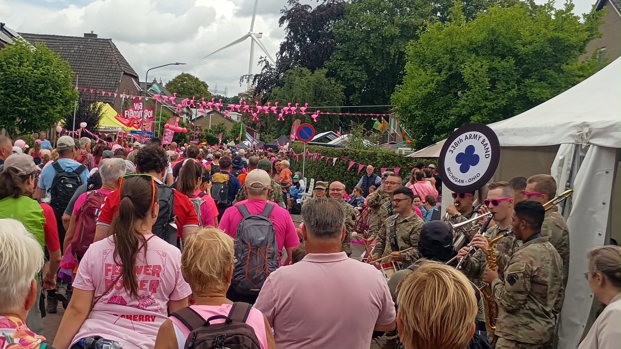 Roze tweede Vierdaagse dag